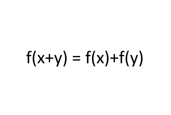 f(x+y) = f(x) + f(y)